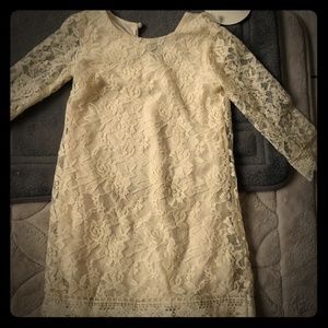 Ivory laced 2t dress